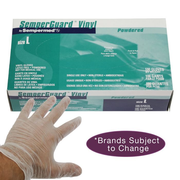Vinyl Non-Powered Gloves (50 Pairs Per Box)