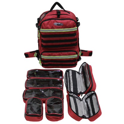 Kemp USA Premium Rescue & Tactical EMS Bag, Red