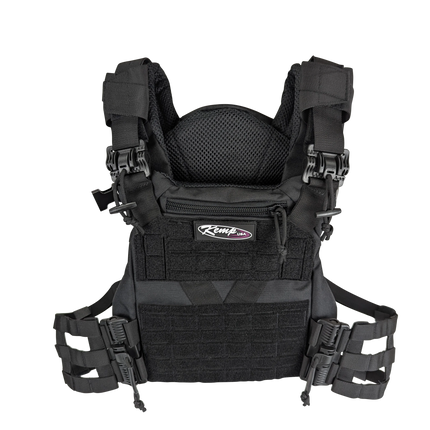 Kemp USA Tactical Vest with Quick Release Buckles, Black