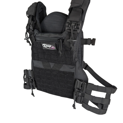 Kemp USA Tactical Vest with Quick Release Buckles, Black