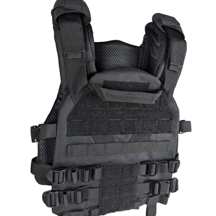 Kemp USA Tactical Vest with Quick Release Buckles, Black