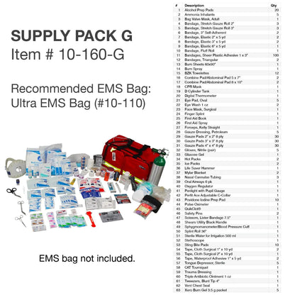 Kemp USA Medical Supply Pack G