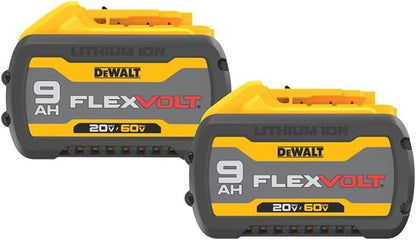 DEWALT FLEXVOLT 20V/60V MAX* Batteries, 9.0-Ah, 2-Pack (DCB609-2)