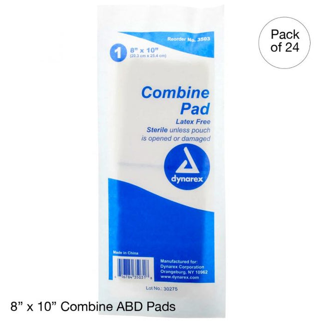 Combine ABD Pads, Sterile 8x10 