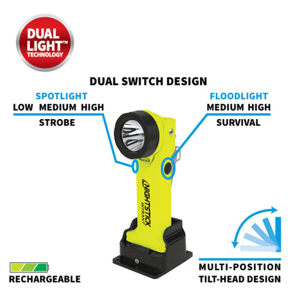 INTRANT® IS RECHARGEABLE DUAL-LIGHT ANGLE LIGHT