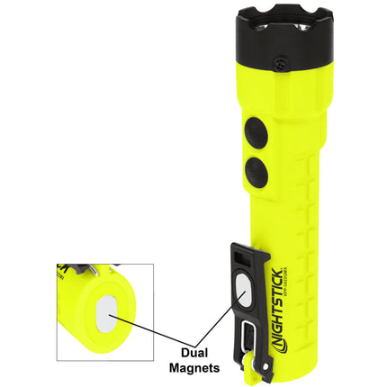 IS DUAL-LIGHT FLASHLIGHT W/DUAL MAGNETS