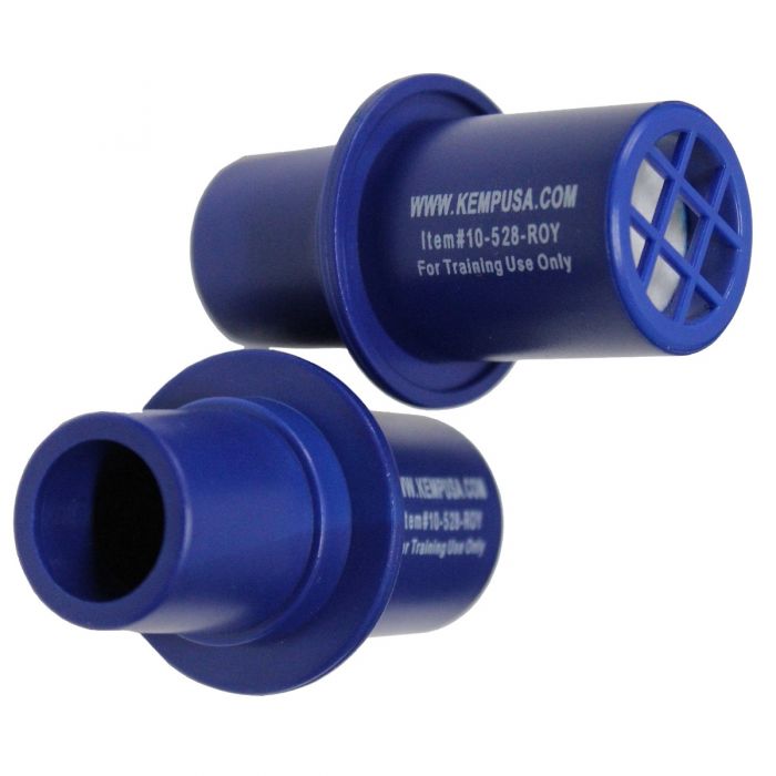 Kemp USA CPR Training Valves, Royal Blue (Pack Of 10)