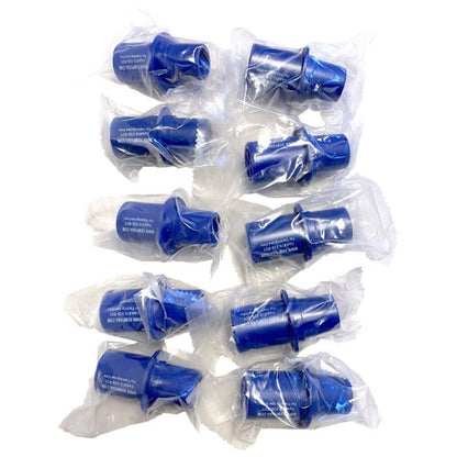 Kemp USA CPR Training Valves, Royal Blue (Pack Of 10)