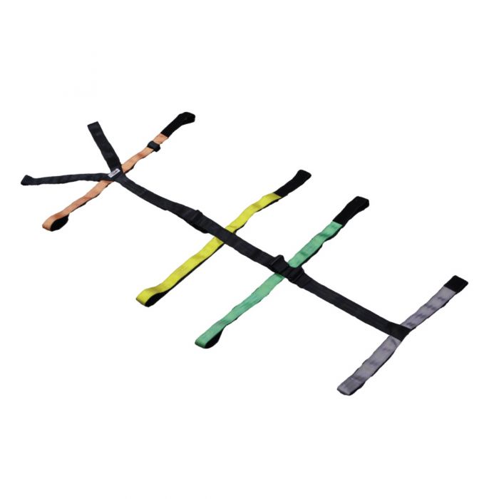 Kemp USA Color Coded 10-PT Patient Restraint Spineboard Straps