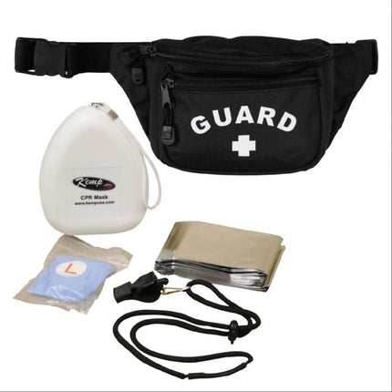 Kemp USA Hip Pack With GUARD Logo And Lifeguard Essentials Supply Pack (S2)