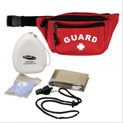 Kemp USA Hip Pack With GUARD Logo And Lifeguard Essentials Supply Pack (S2)