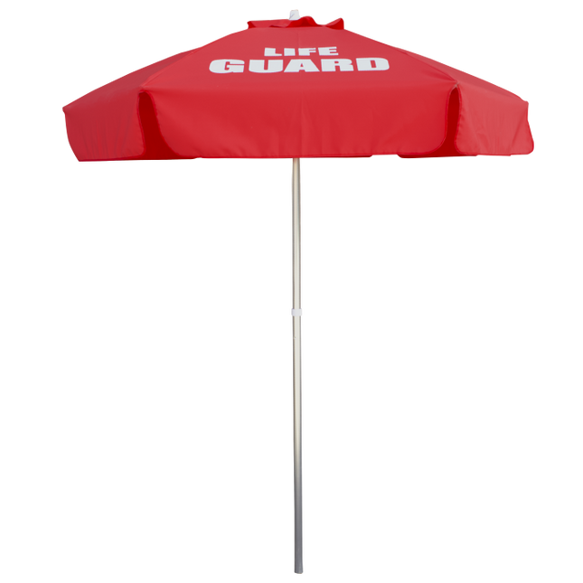 Kemp USA Polyester Soft Fabric 6' Umbrella With LIFE GUARD Logo