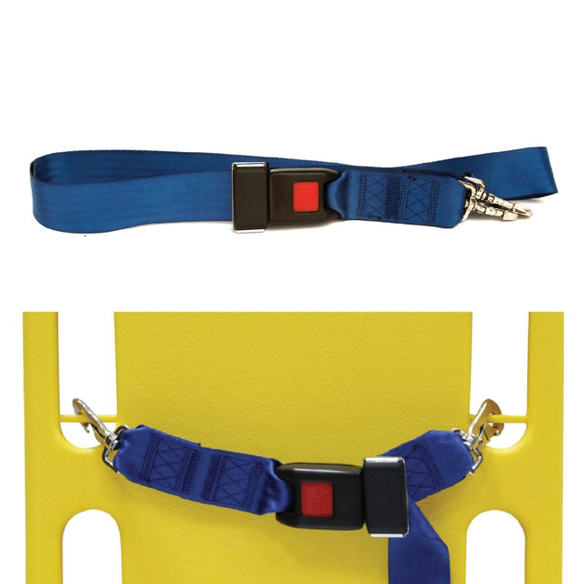 Kemp USA Two Piece Spineboard Strap With Metal Seat Belt Buckle