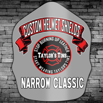 Taylor's Tins Narrow Classic Custom Helmet Front