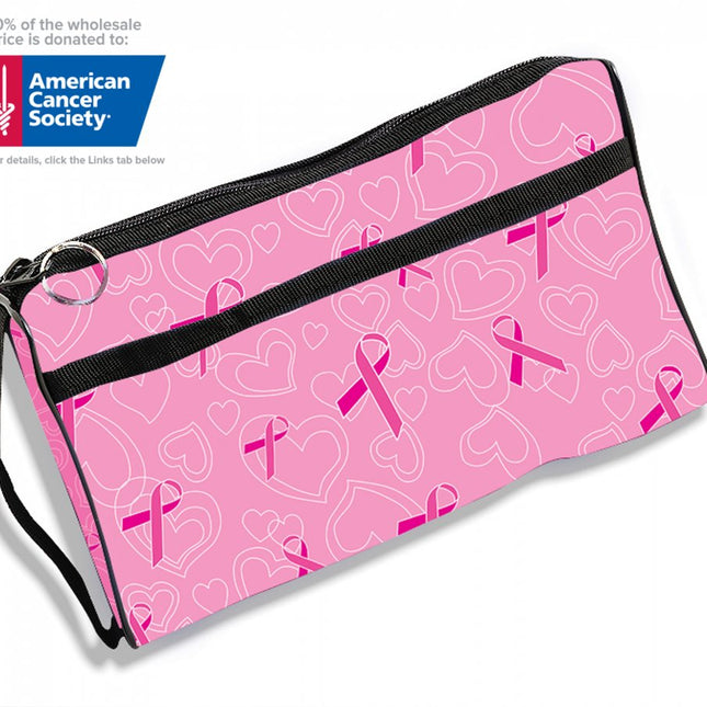 Deluxe Nylon Zipper Case Breast Cancer Awareness