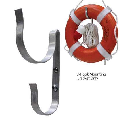 Kemp USA Ring Buoy J-Hook Mounting Bracket