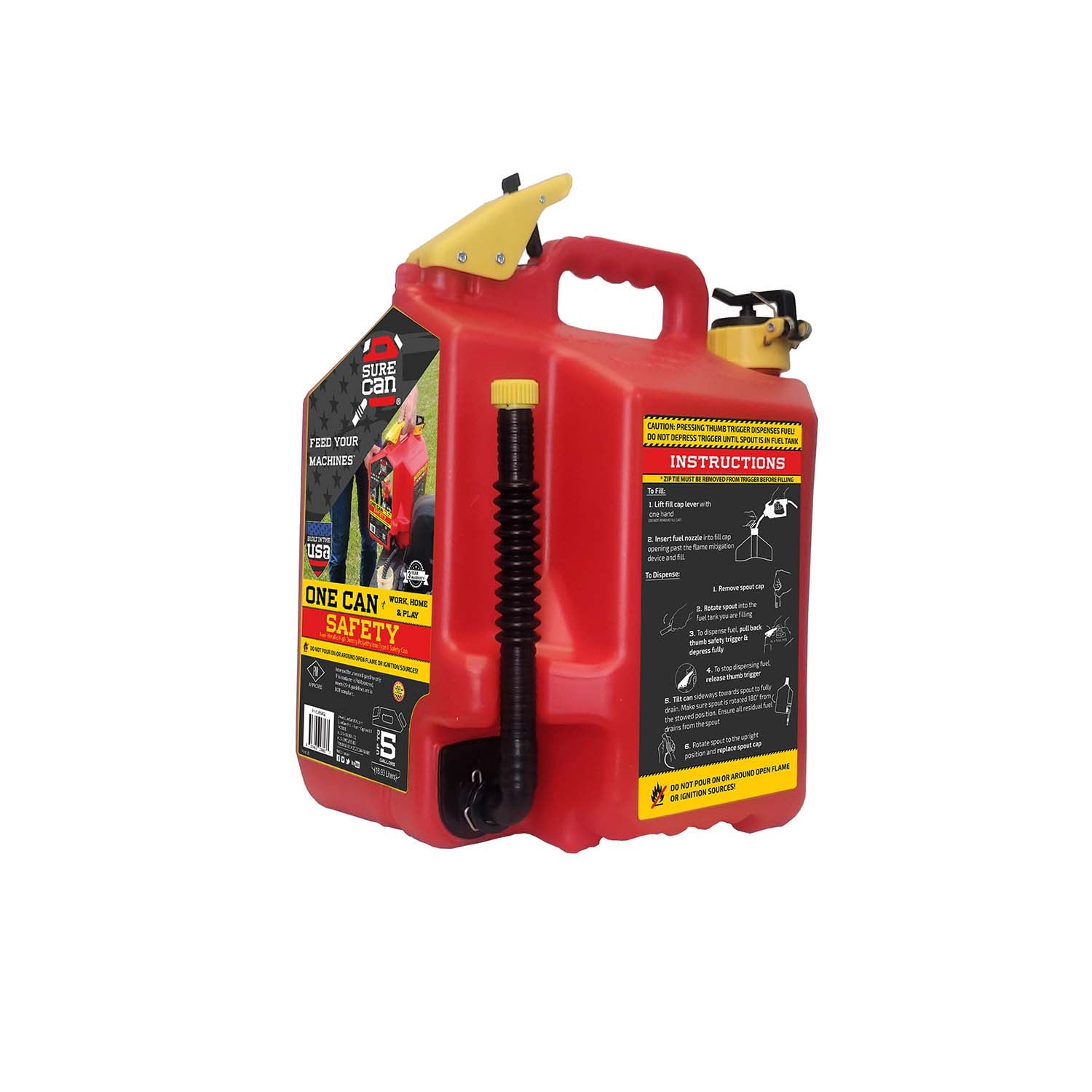 5 Gallon Gasoline Type II Safety Can