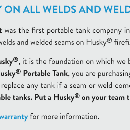 Husky Self Supporting Water Tanks (22oz/28oz)