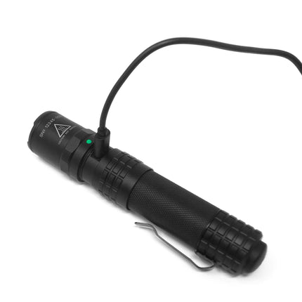 USB TACTICAL FLASHLIGHT - BLACK