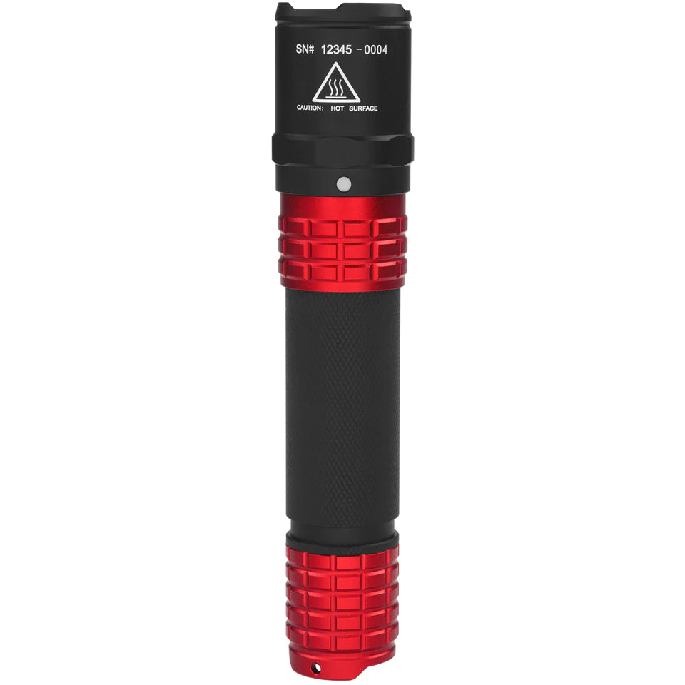 USB TACTICAL FLASHLIGHT W/HOLSTER - RED