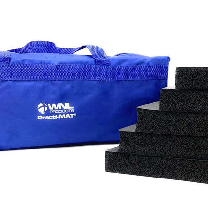 Foam kneeling pads for less strain on the knees and back during CPR training