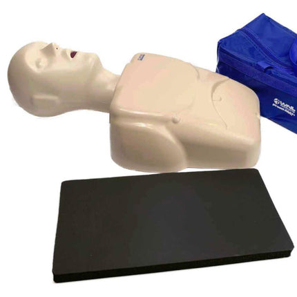 Foam kneeling pads for less strain on the knees and back during CPR training