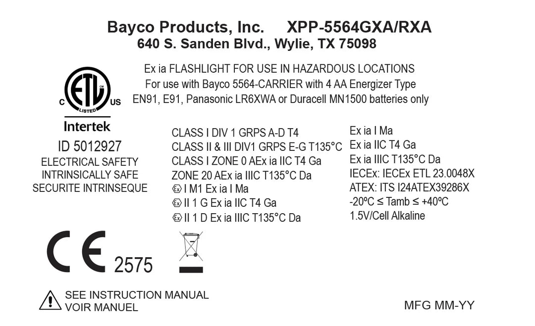 [ZONE 0/20] INTRANT® DUO IS Dual-Light Angle Light - 4AA