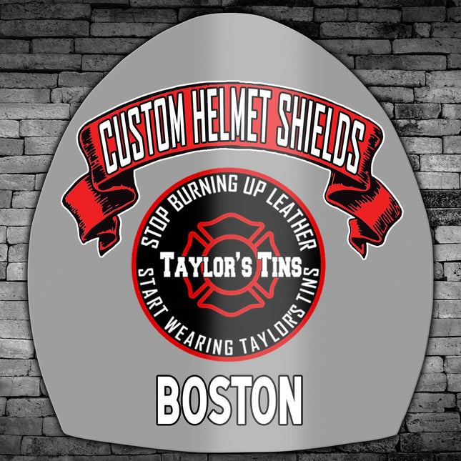 Taylor's Tins Boston Custom Helmet Front