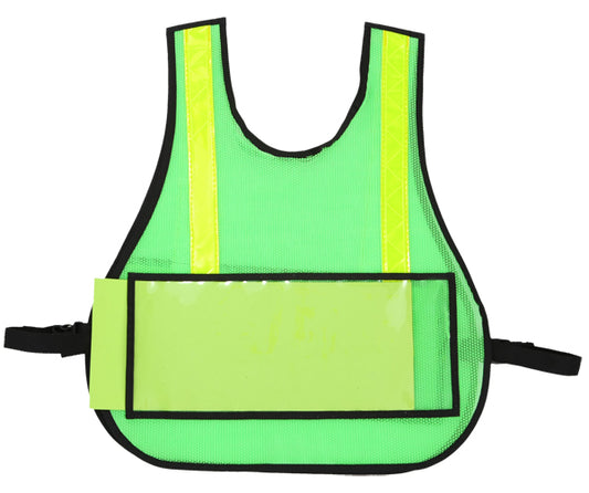 WINDOW LARGE MESH SAFETY VEST WITH A WINDOW