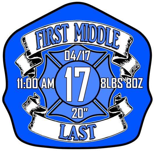 Classic Style Quick Tin-Blue Background/ Blue Lettering- 052 Firefighting Gear