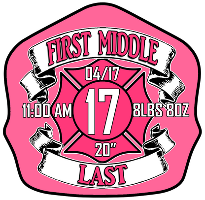 Classic Style Quick Tin-Pink Background/ Pink Lettering- 053 Firefighting Gear