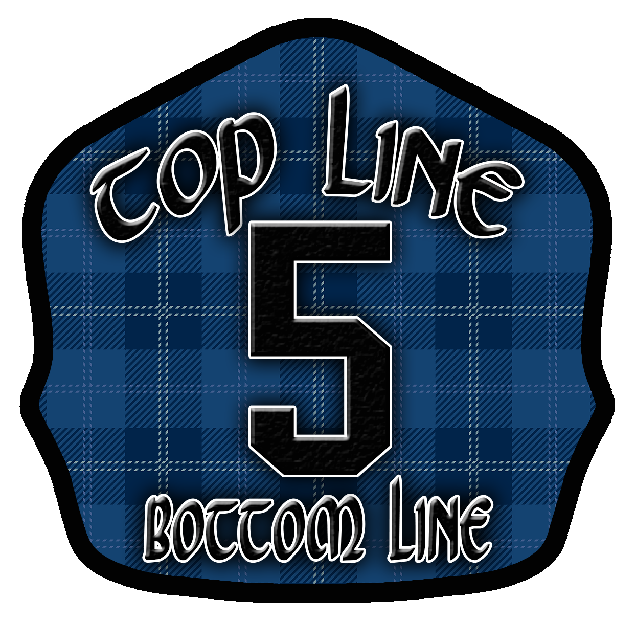 Classic Style Quick Tin-Blue Plaid Background- 074 Firefighting Gear Firefighting Gear