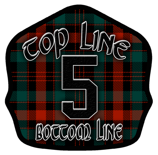 Classic Style Quick Tin-Red and Green Plaid Background- 078 Firefighting Gear
