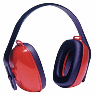 QM24PLUS® Earmuff, 25 dB NRR, Red, Over-the-Head