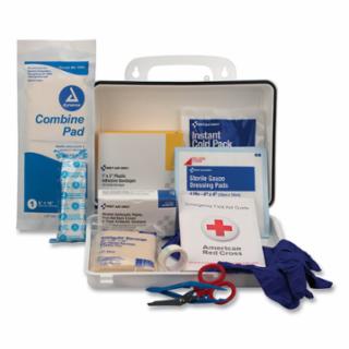 25 Person Industrial First Aid Kit, Weatherproof Plastic Case, Wall Mount