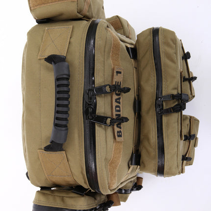TACTICAL MEDICAL BACKPACK WITH POUCHES