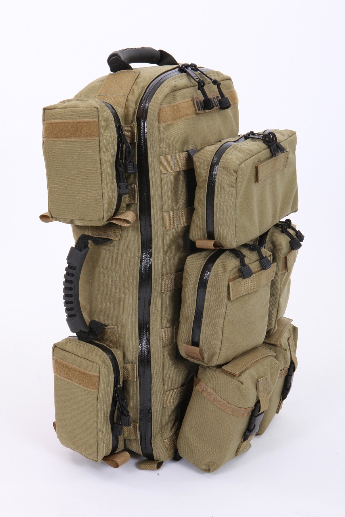 Premium Tactical Modular Medical Backpack w/ Molle, Dividers, Loops,  Pouches, Removable Velcro Pouches & Hydration Port—RED - Alexis Fire Store