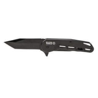 Bearing-Assisted Open Pocket Knife, 3.4 in Blade, Black Firefighting Gear