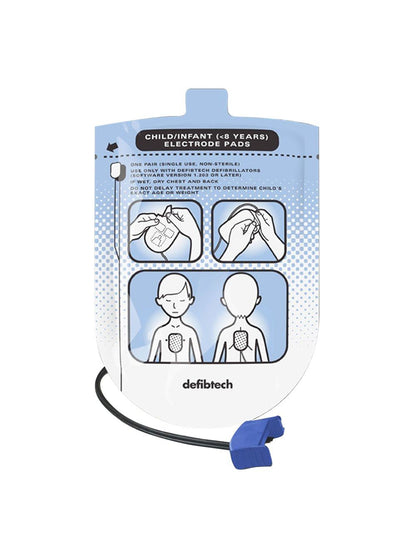 Defibtech Lifeline™ or Lifeline AUTO AED Live Pediatric Defibrillation Electrode Pads