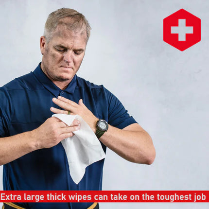 Hero Wipes Extra Large Body Wipes Individual Wrapped 120/Case