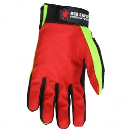 MCR Safety PD2901 Predator Multi-Task Gloves - PU Coated Synthetic Leather Palm - Tire Tread TPR on Back