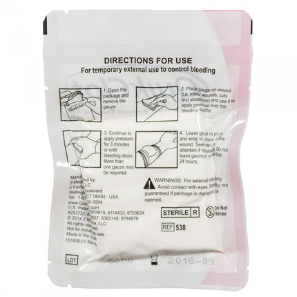 QuikClot® Bleeding Control Z-fold Dressing