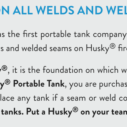 Leading Edge® Folding Frame Portable Tanks Lifetime Warranty