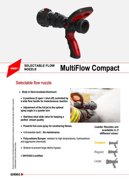 Multiflow Selectable Compact Aluminum Flow Nozzle