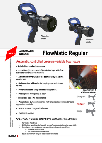 Automatic Nozzle Flowmatic Regular Fibertech