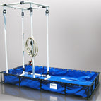 4'x8'x1' 22 OZ Decon Pool with Shower/Steel Frame
