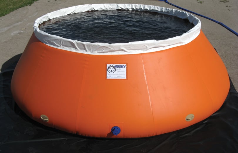 Self-Supporting Frameless Portable Water Tanks