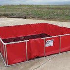 500 Gallon 22 OZ Exlon Standard Folding Frame Tank w/Steel Frame