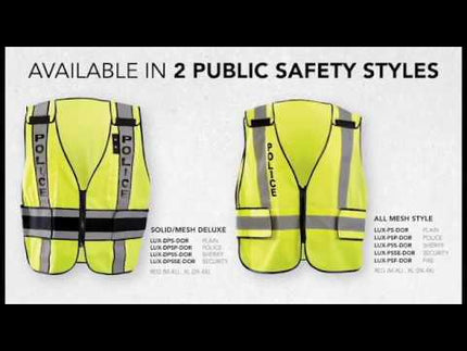 OccuNomix LUX-PSF-DOR Type P Class 2 DOR Mesh Public Fire Safety Vest