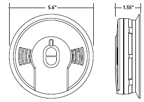 Kiddie Smoke Alarm Dimensions  Fire and EMS Supplies Nationwide